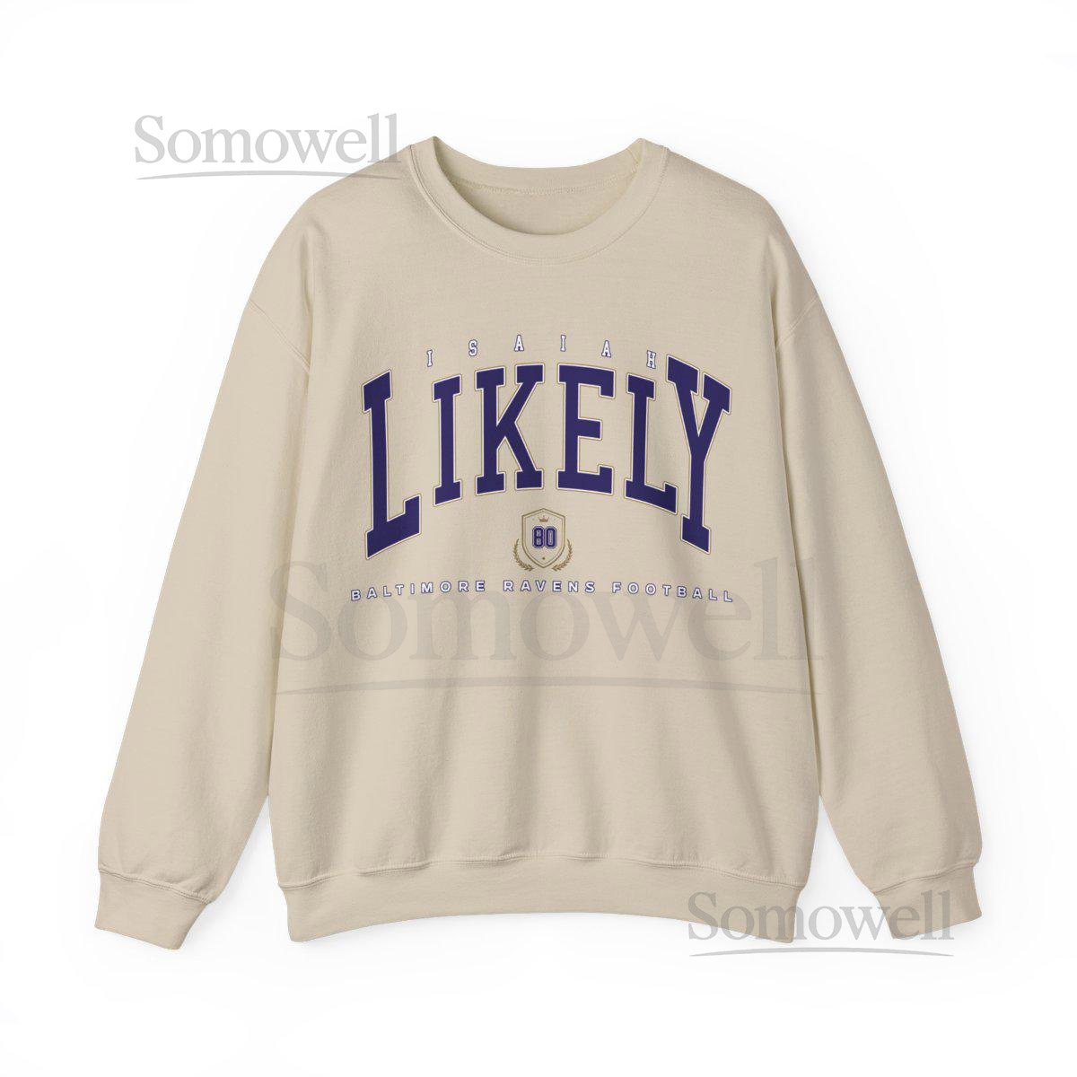 Isaiah Likely Crewneck Sweatshirt Ravens Football Game Day Pullover Vintage Style Fan Gear Cozy Unisex Gift_678