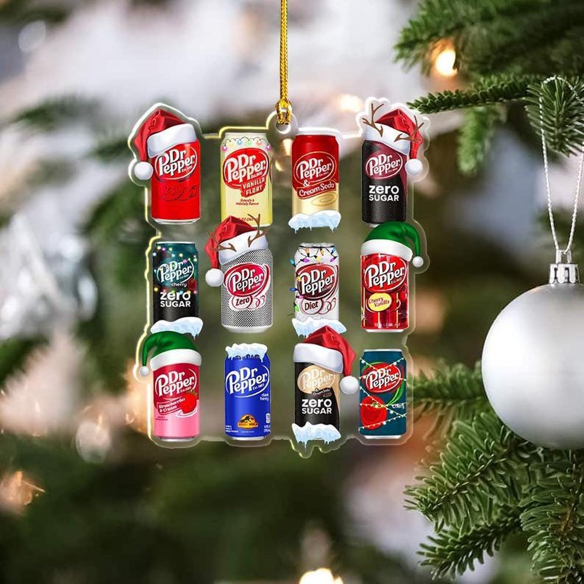Dr Pepper Ornament Dr Pepper Christmas Ornament Soft Drink Christmas Ornament Soda Ornament 2025 Ornament Dr Pepper Decor Xmas Gift