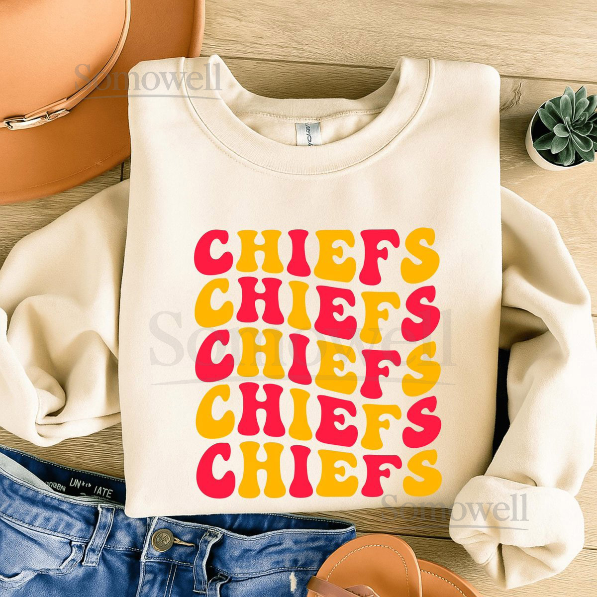 Kansas City Chiefs Crewneck Sweatshirt Football Game Day Pullover_31