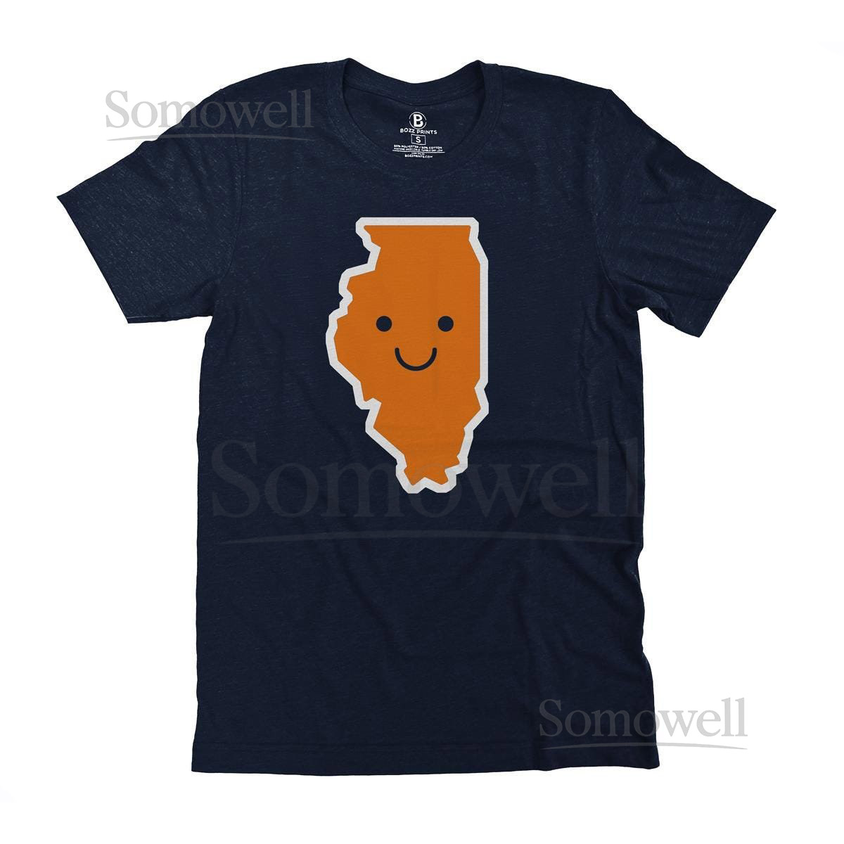 Illinois Smiley Face T-Shirt_537