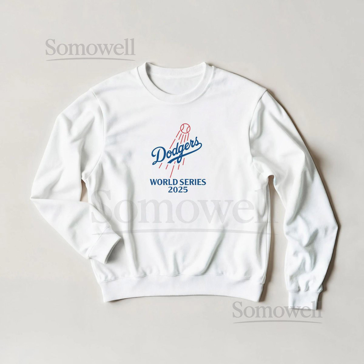 LA Dodgers 2025 World Series Crewneck Retro Champions Sweatshirt_523