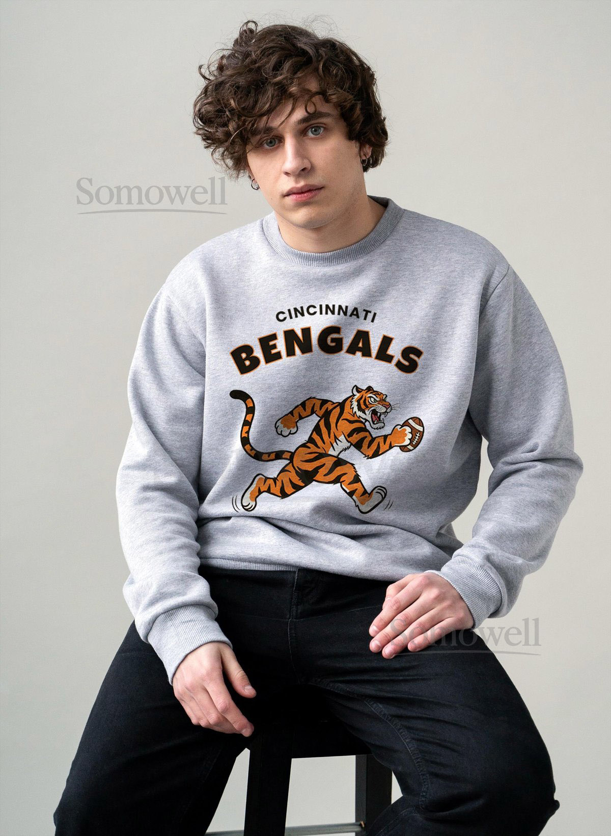 Cincinnati Bengals Crewneck Sweatshirt Unisex Football Fan Apparel_485