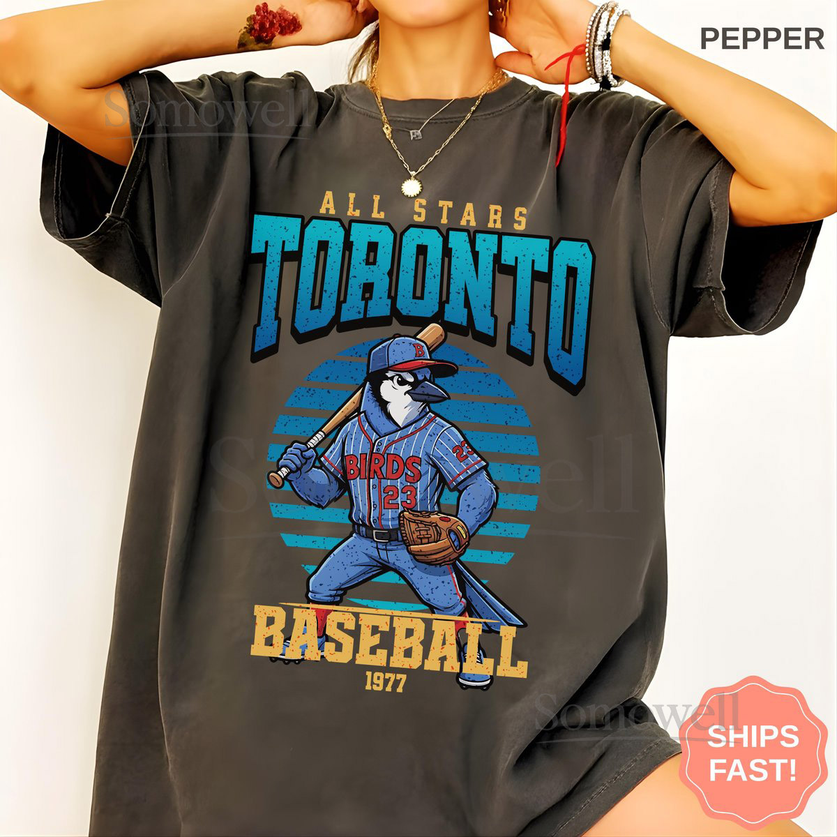 Toronto Baseball Shirt Vintage All Stars Game Day Blue Jay Bird Tee Baseball Fan Sports Gift Unisex Comfort Colors Tee For Men Women_284