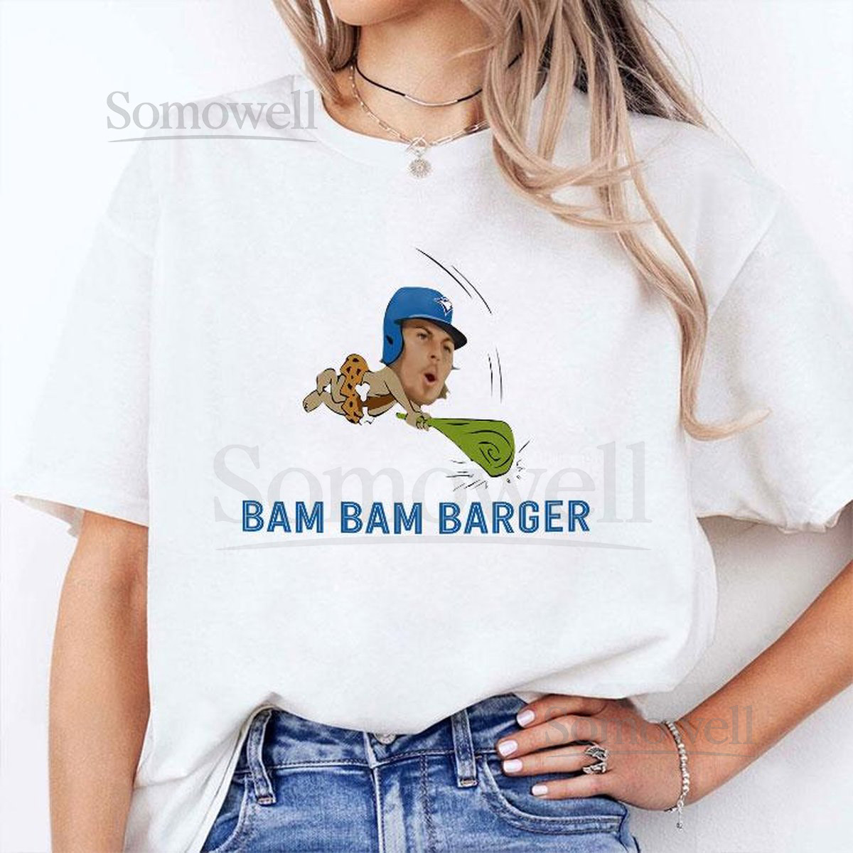 Davis Schneider Wearing Addison Barger Bam Bam Barger T Shirt_267