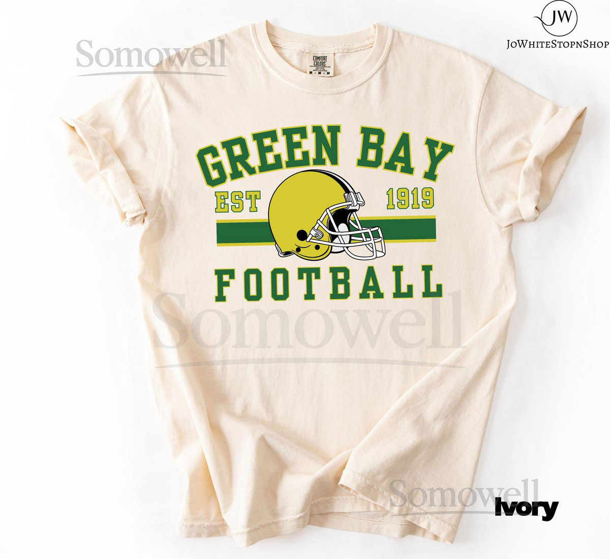 Green Bay Football Sweatshirt Retro Varsity Shirt for her him-Green Bay Football Gifts-Gameday Fan Football T-Shirt_415