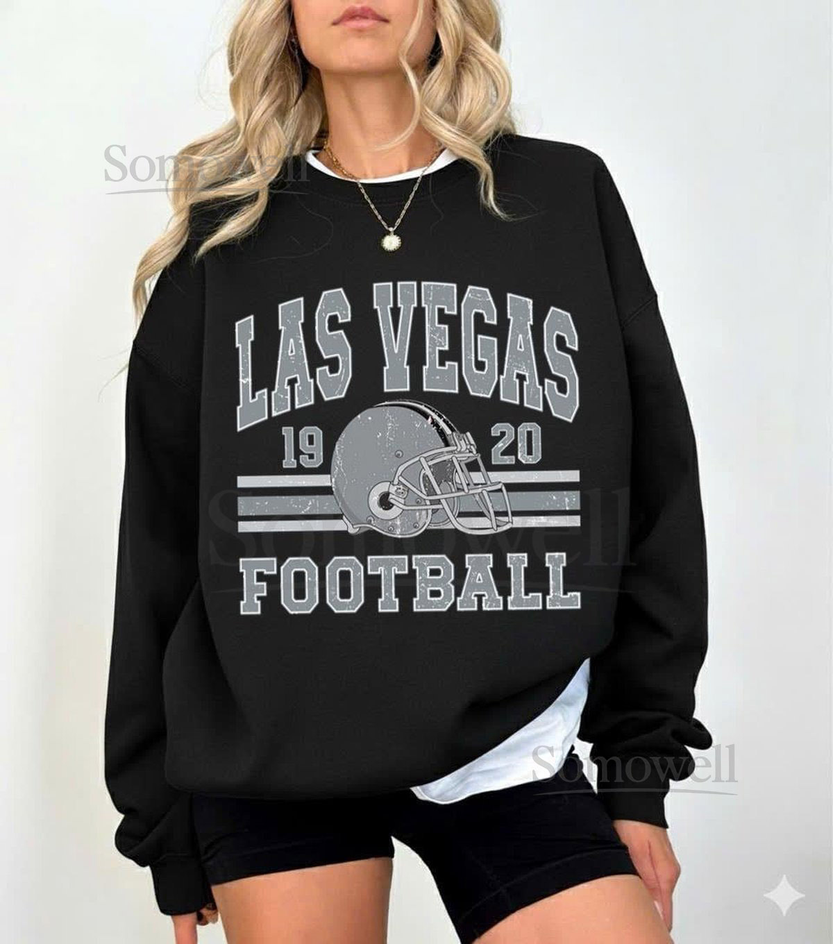 Vintage 90s Style Las Vegas Football Crewneck Sweatshirt T-Shirt Retro Las Vegas Football Shirt Las Vegas Football Christmas Raider Fan Gift_125