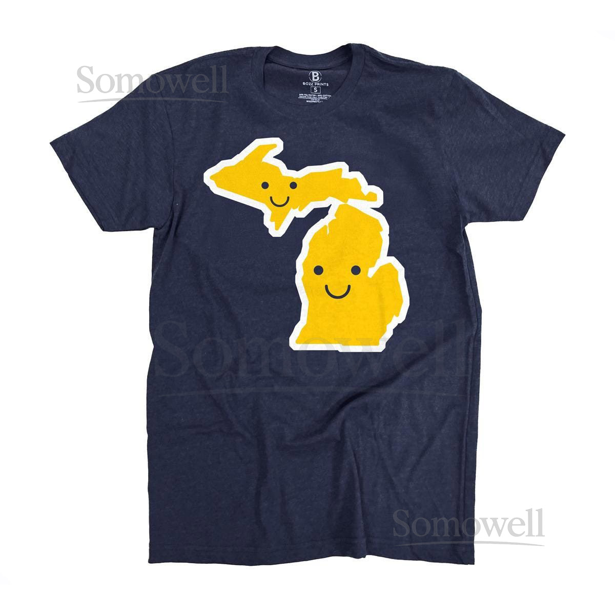 Michigan Smiley Face T-Shirt_562