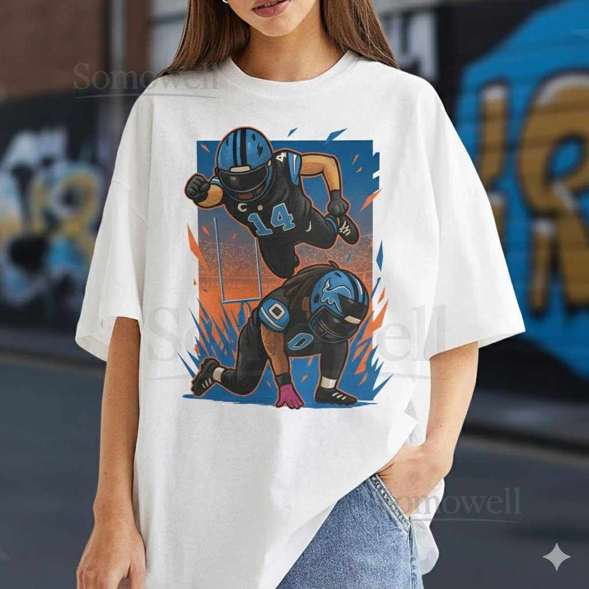 Amon Ra St.Brown Jahmyr Gibbs Celebration T-Shirt Detroit Football Fan Gift_17