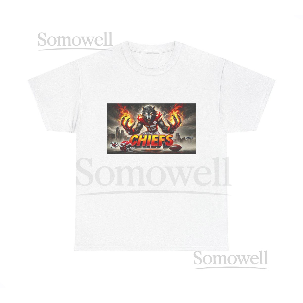 Fierce Kansas Chief Unisex Heavy Cotton Tee Football Fan Shirt Sports Enthusiast Gift Casual Streetwear Team Spirit Wear_143