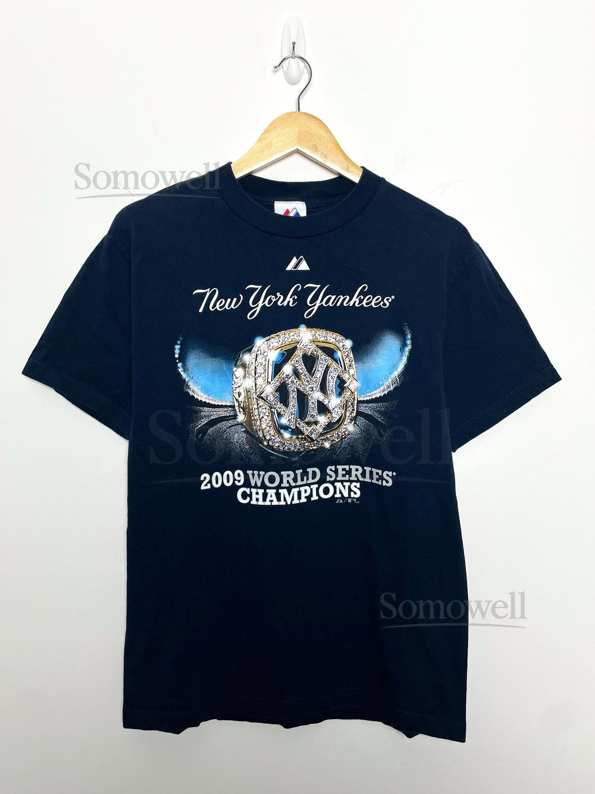 Vintage 2000s New York Yankees World Series Champions Ring MLB Baseball Yankee Stadium Graphic Tee Shirt size adult Medium_407