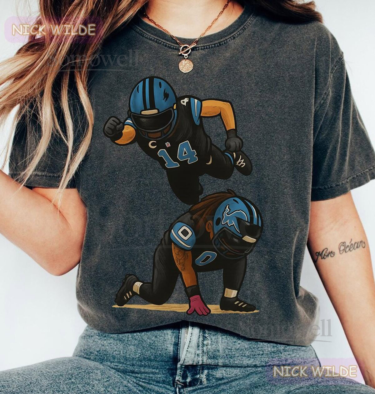 Amon-Ra St. Brown Jahmyr Gibbs Celebration Shirt Detroit Football Tee Amon-Ra St. Brown Game Day Shirt St.Brown Shirt Jahmyr Gibbs Tee_27