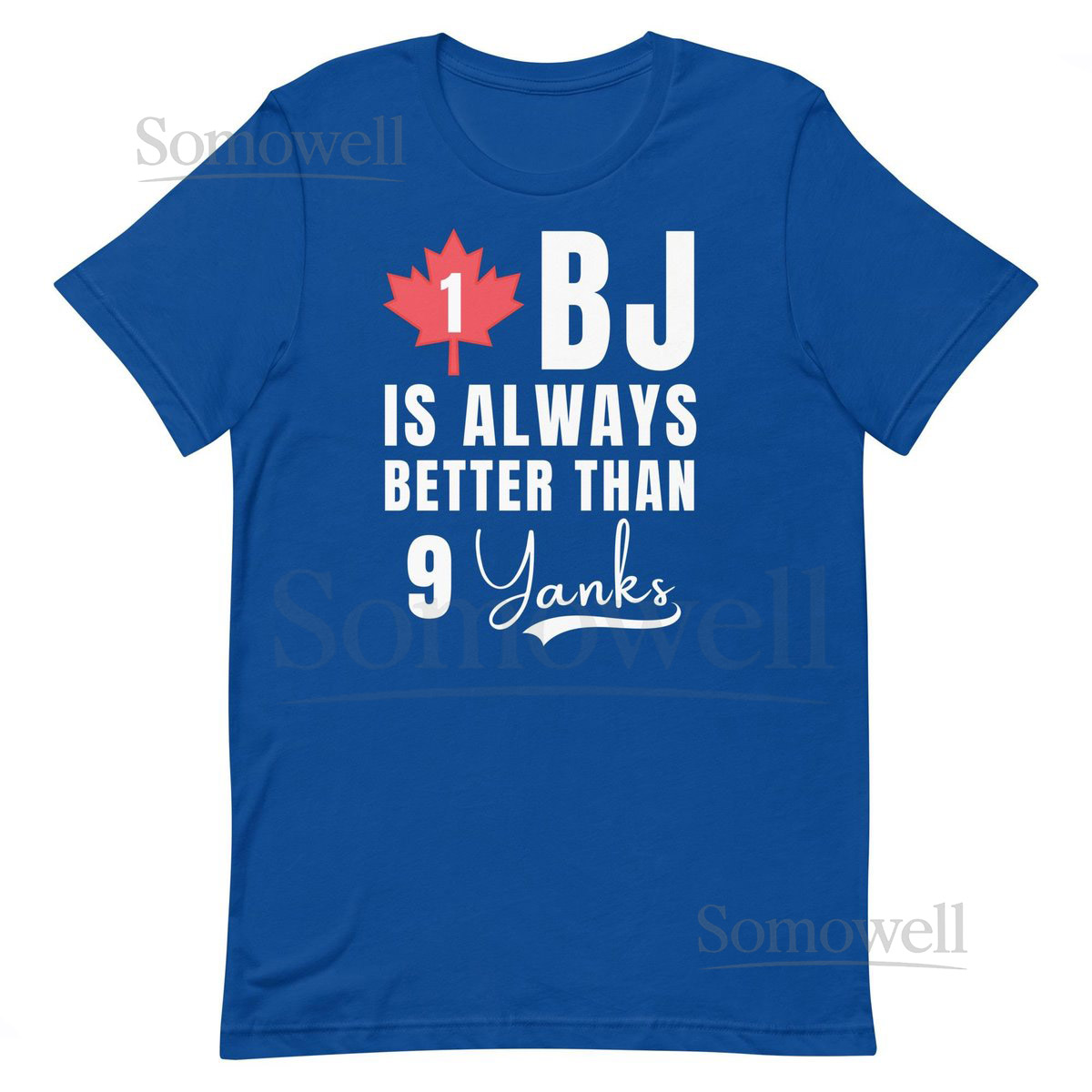 Blue Jays Player shirt 1 BJ is always better than 9 Yanks Blue Jays tee Toronto Baseball tshirt toronto blue jays tshirts toronto joke_78