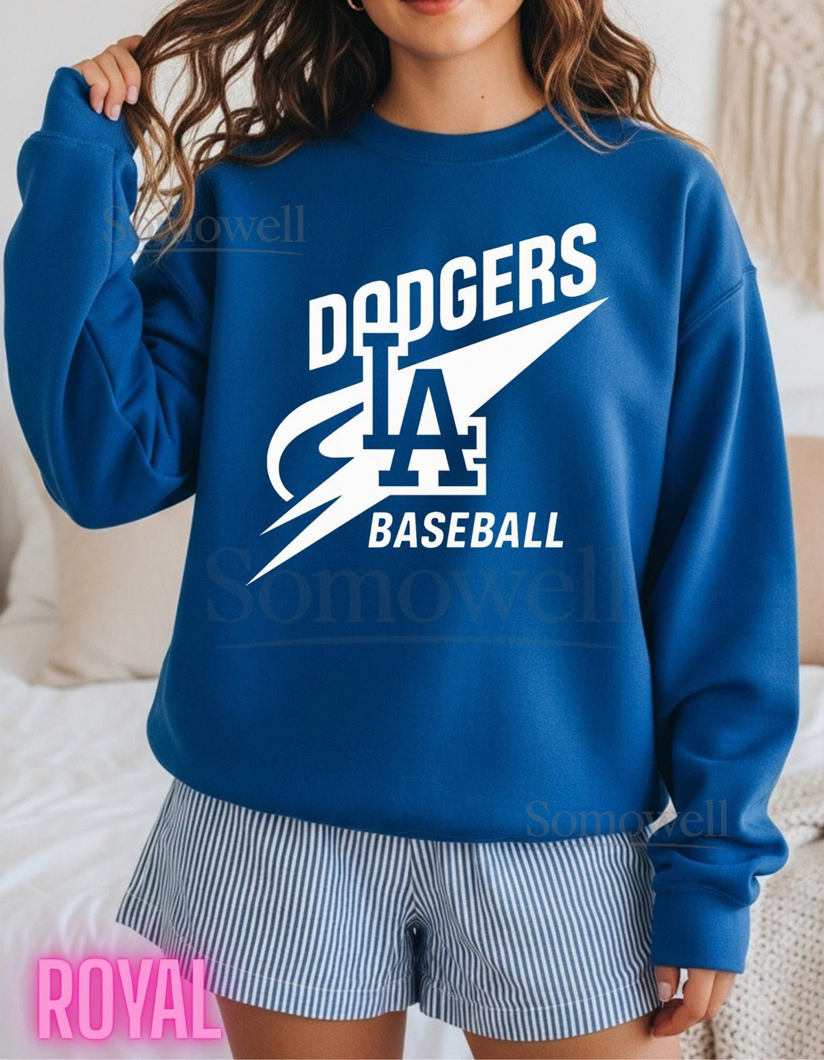Dodgers Retro Sweatshirt 100 Cotton Vintage Baseball Graphic Unisex S-3XL_350