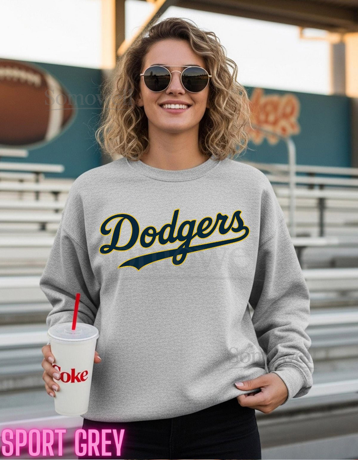 Dodgers Retro Sweatshirt 100 Cotton Vintage Baseball Graphic Unisex S-3XL_351