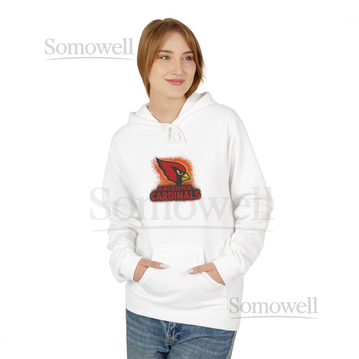 Cozy Arizona Cardinals Sports Fan Hoodie Unisex Midweight Hoodie Perfect Gift for Game Day Cardinals Apparel_602