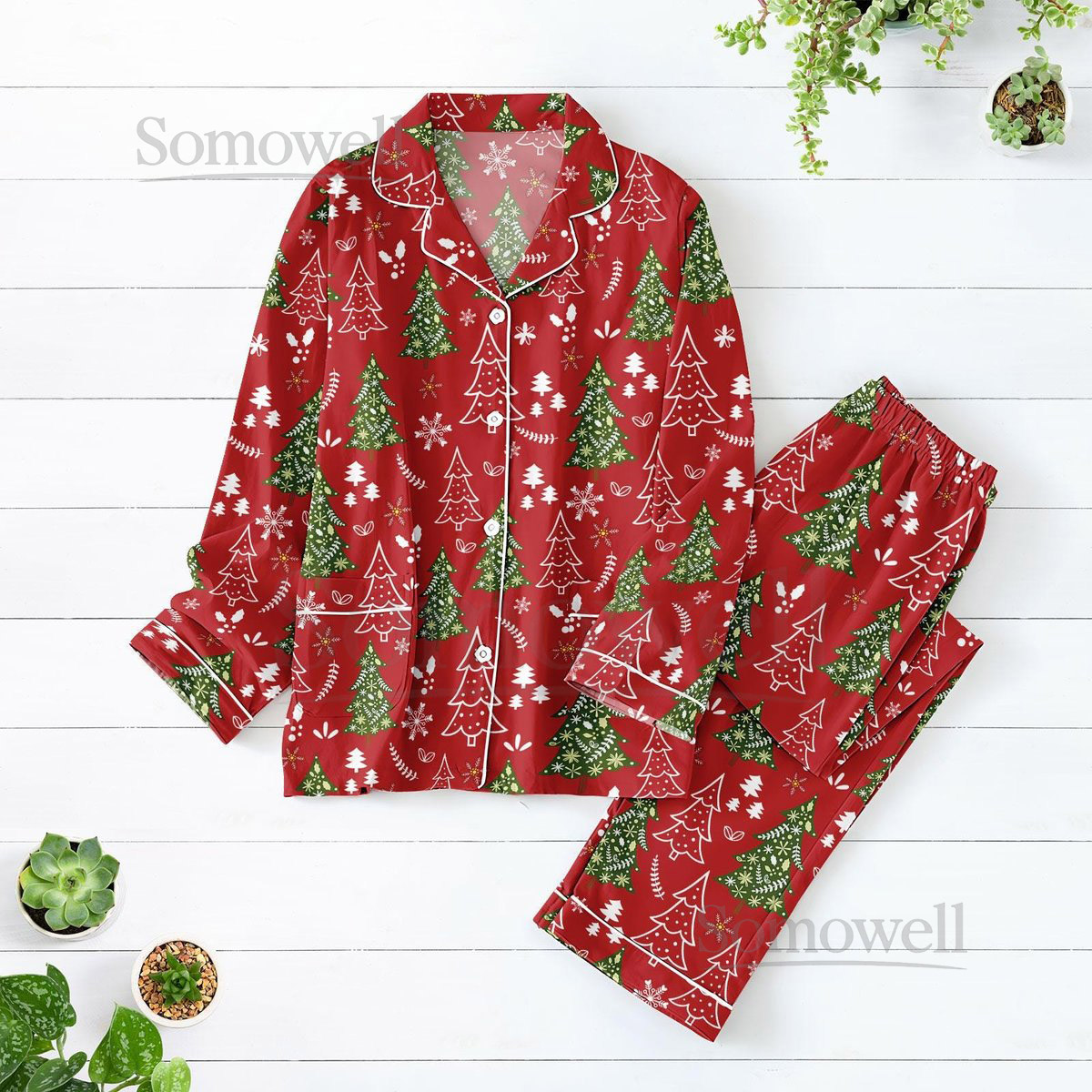 Christmas Tree Pajamas Set Merry Christmas Matching Family Pajamas Pine Tree Loungewear Funny Xmas Holiday Pajamas Christmas Gifts_12