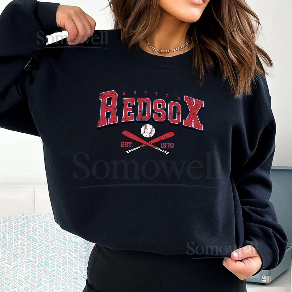 Boston Baseball Vintage Sports T-Shirt Sweatshirt Hoodie_171