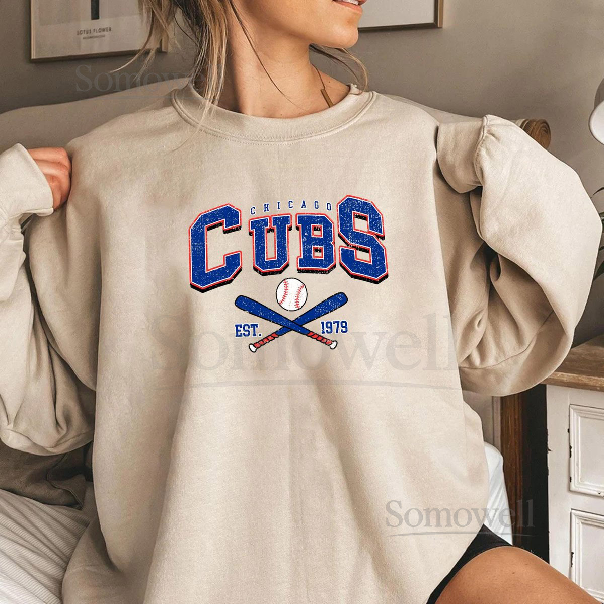 Retro Chicago Baseball Crewneck Sweatshirt Vintage T-Shirt Hoodie_41