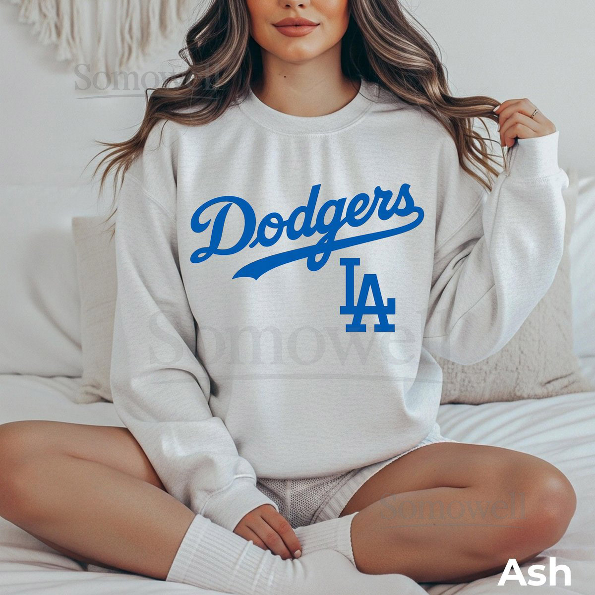 Dodgers Retro Sweatshirt 100 Cotton Vintage Baseball Graphic Unisex S-3XL_352