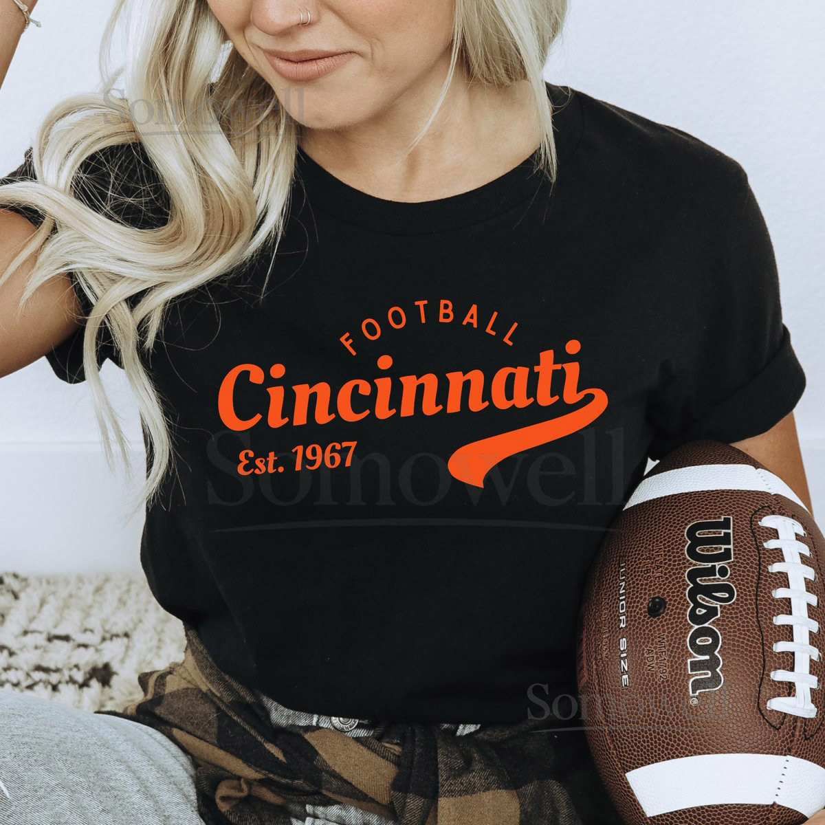 Cicinnati Football Game Day Tee Cincy Football Tailgate Shirt Bella Canvas 3001 Unisex Tee Vintage Football Shirt Cincy Fan Gift_478