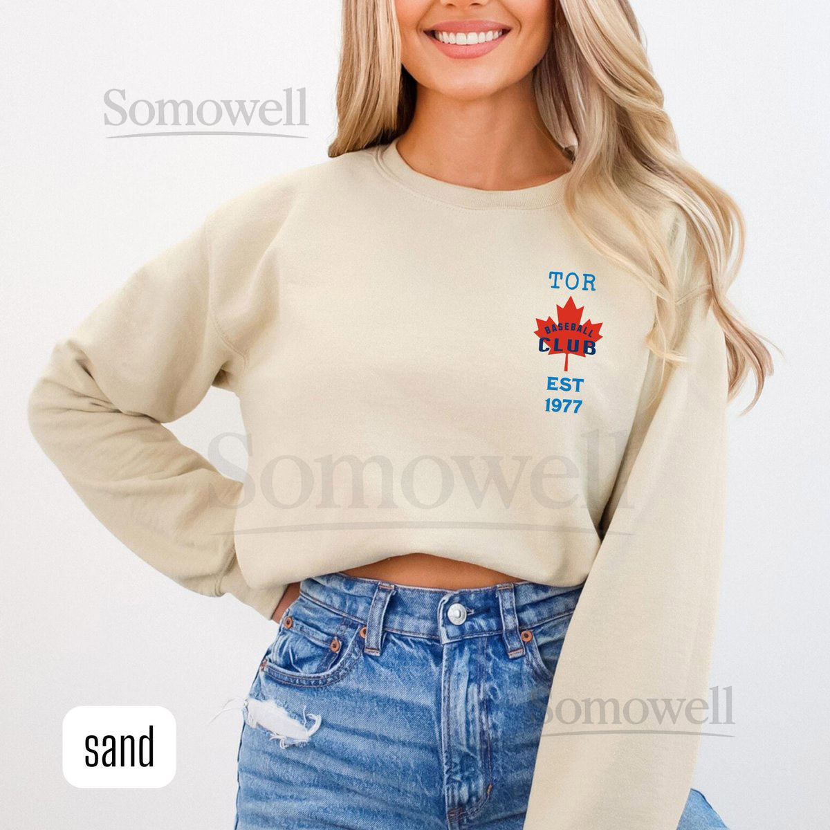 Toronto Baseball est 1977 Sweatshirt - Unisex Sweatshirt Baseball Team Apparel Sports Lover Crewneck Holiday Gift Womens Baseball Club_832
