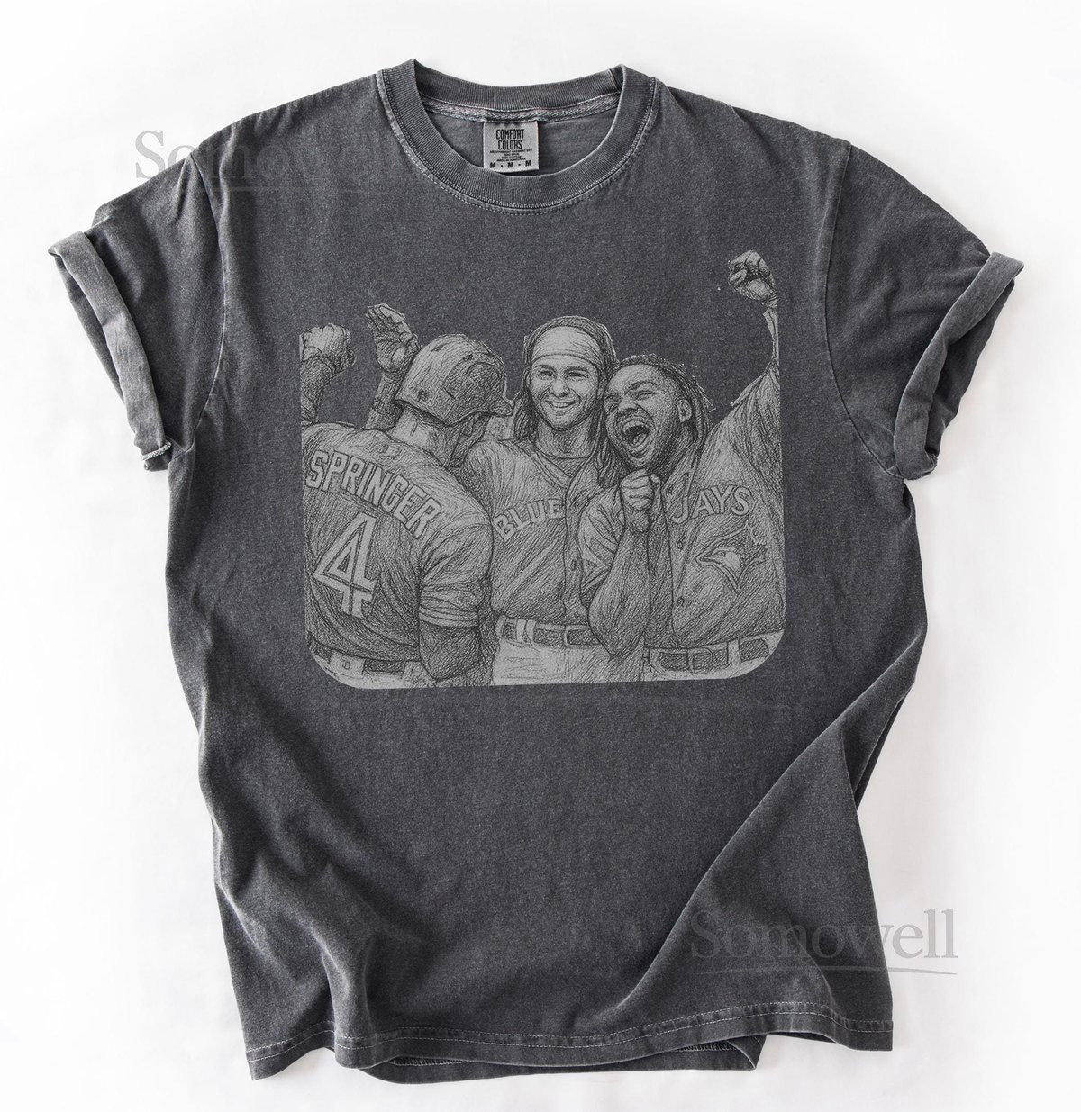 Vintage Bo Bichette Springer Vladimir Guerrero Jr. Vintage - Bo Bichette Tee - blue jays grunge shirt_450