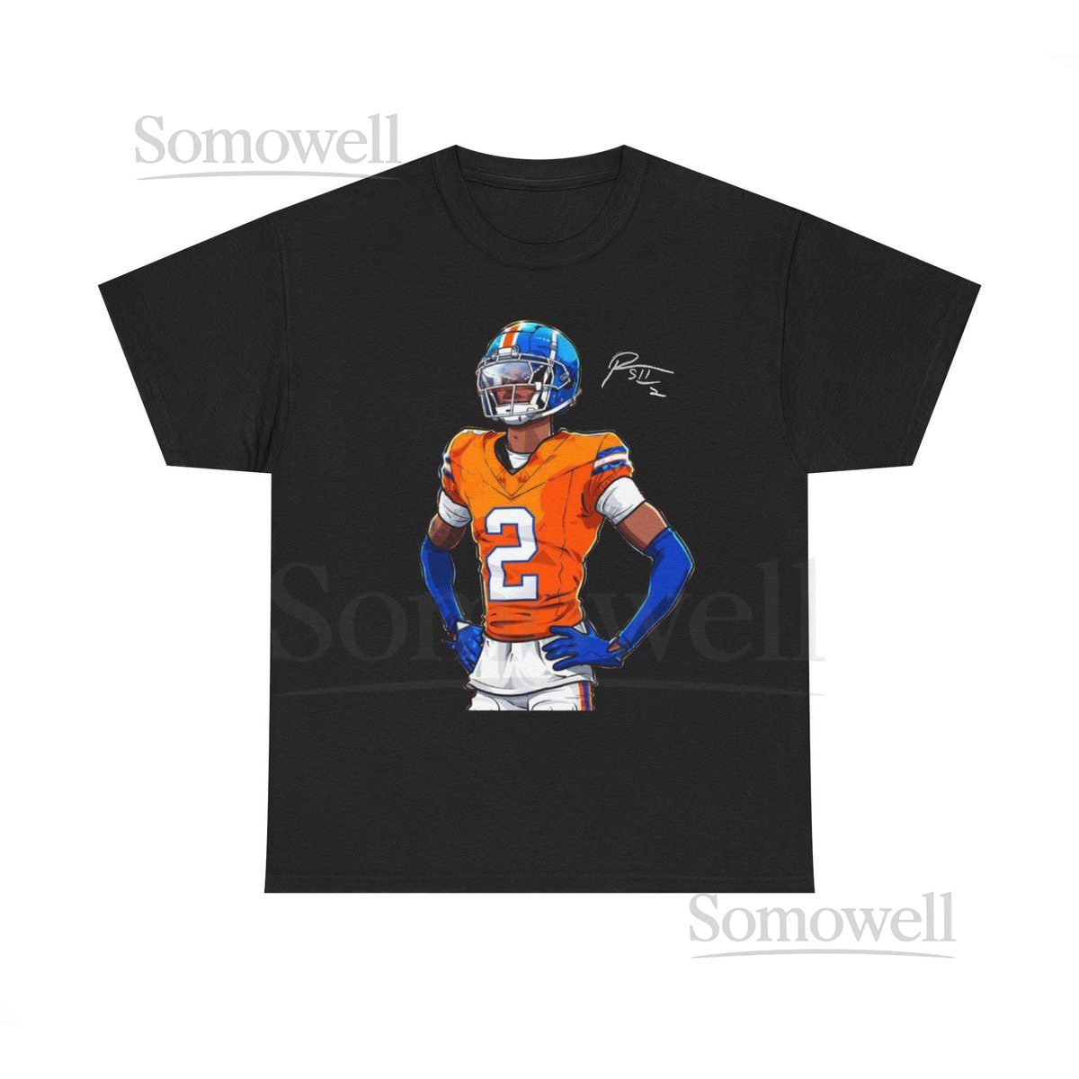 Patrick Surtain Denver Broncos T Shirt Animated Autograph Edition_422