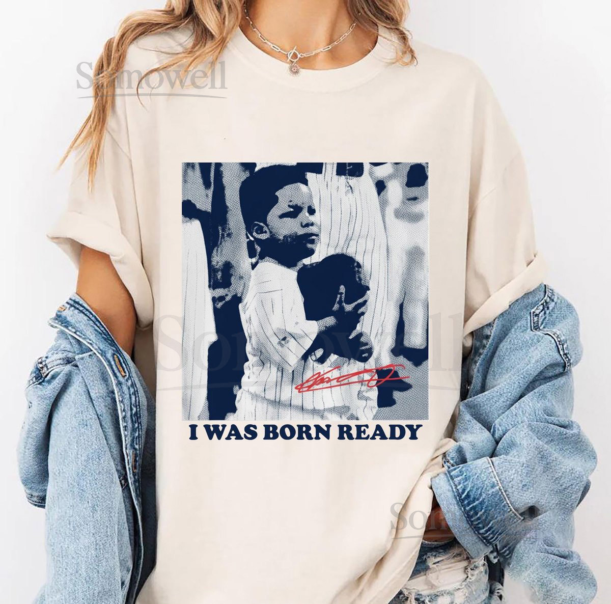 I Was Born Ready Vladimir Guerrero Jr. Shirt Baby Vladdy Shirts Baseball Toronto Blue Jays Shirt_444