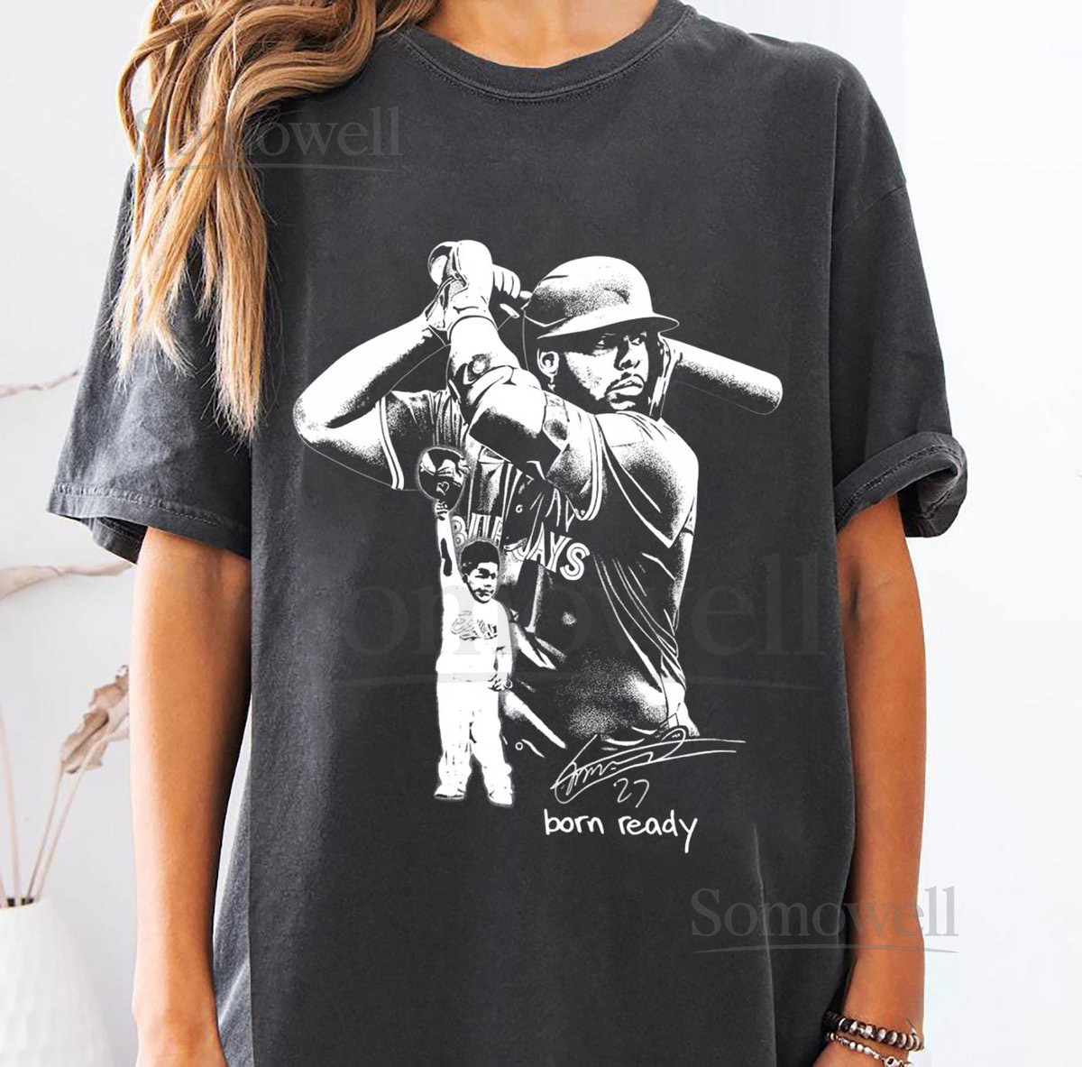 I Was Born Ready Vladimir Guerrero Jr. Shirt Baby Vladdy Shirts Baseball Toronto Blue Jays Shirt Vintage Vladdy Jr_443