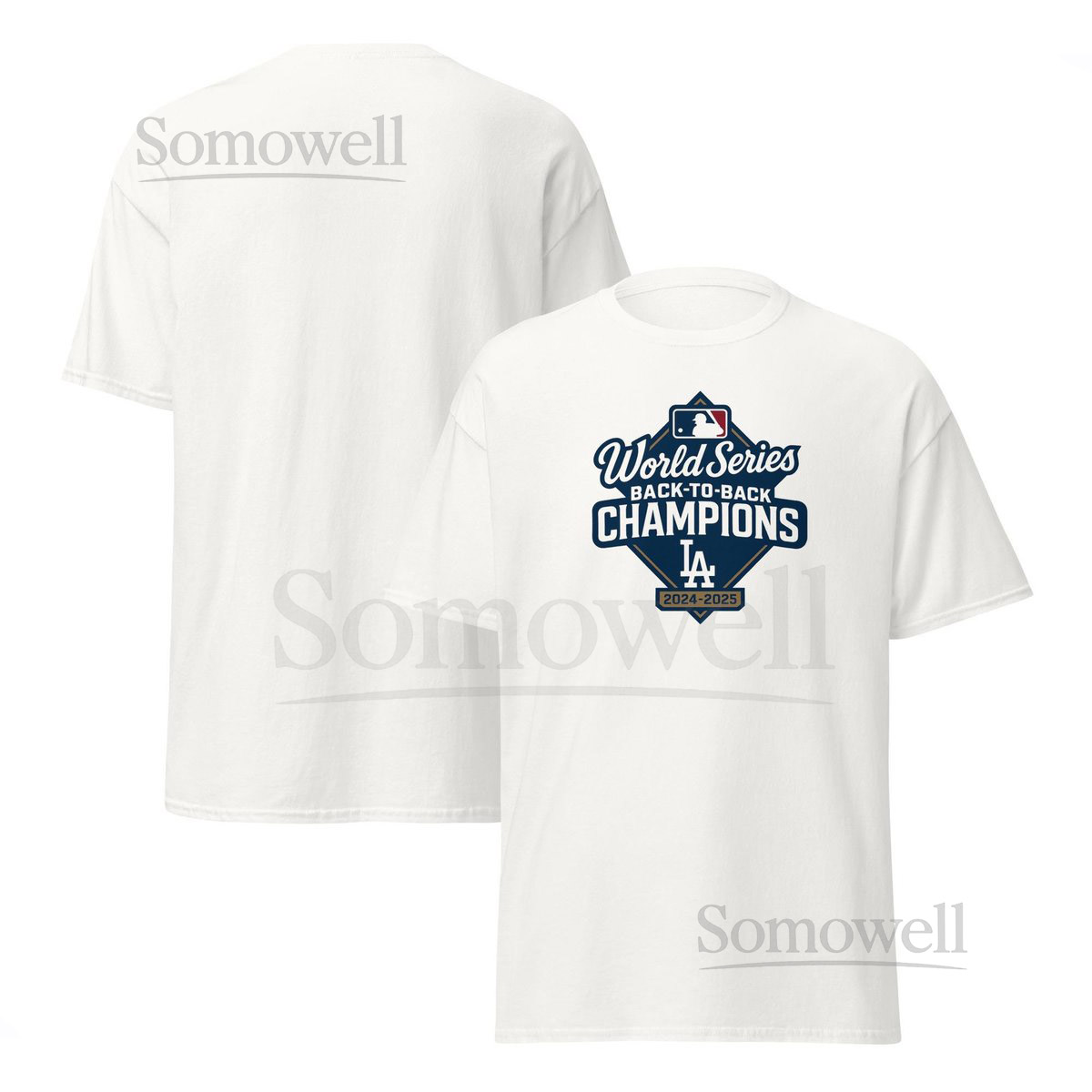 MLB World Series Champions T-Shirt La Dodgers Back to Back Champs_700
