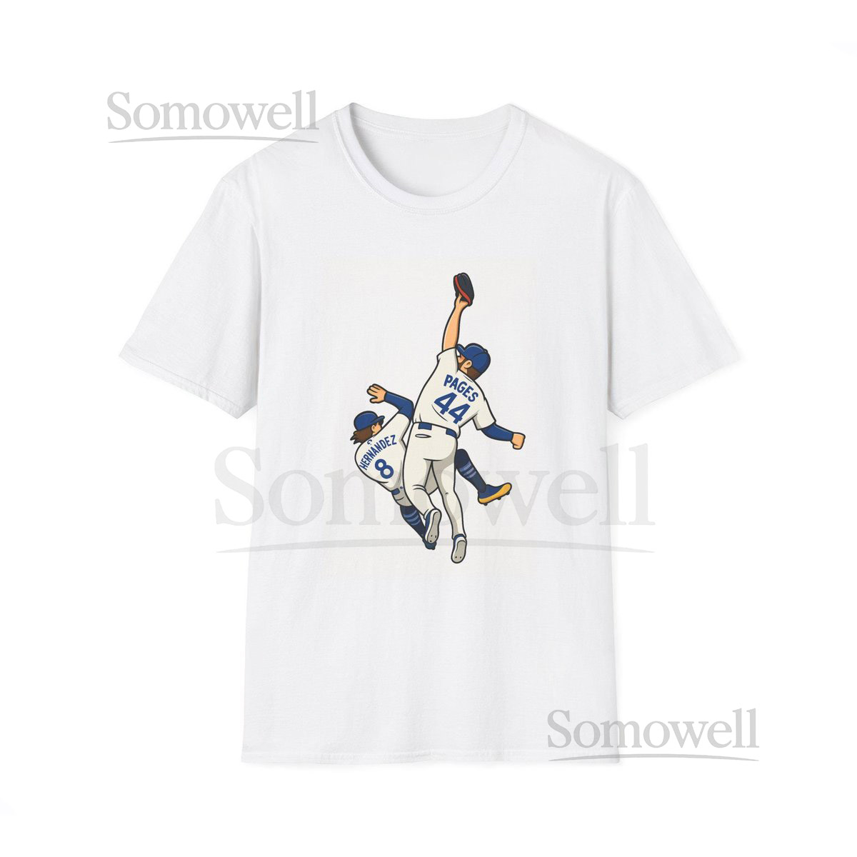 Pages-Hernandez 9th inning catch World Series - Baseball_350