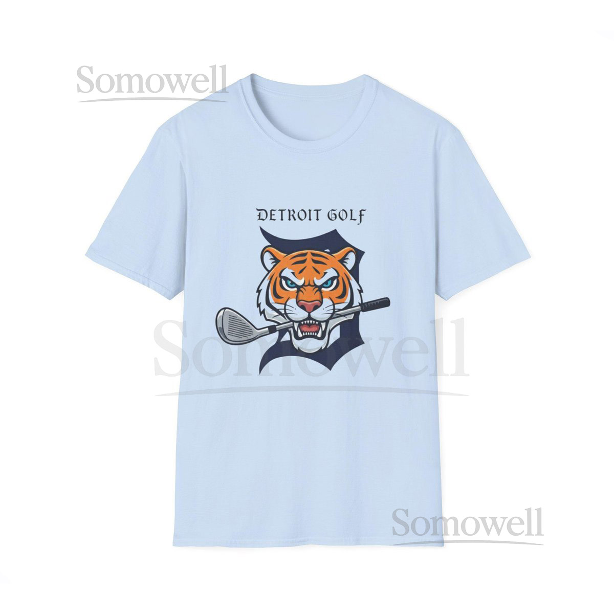 Detroit Tigers Golf T-Shirt Baseball Fan Tee_240