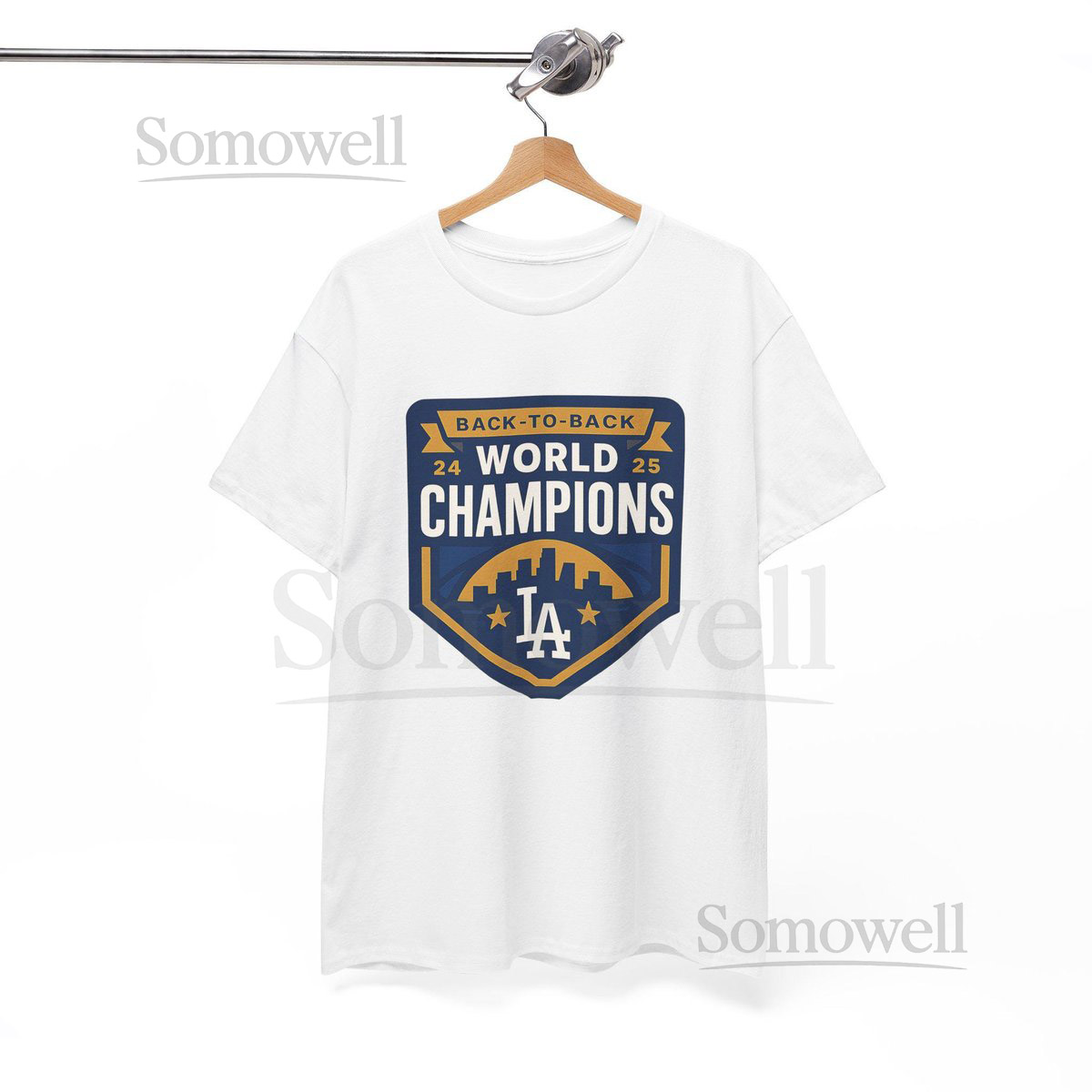 Back to Back shirt World Champions 2025 LA Baseball Shirt Blue Gold Sports Fan Shirt Design_53