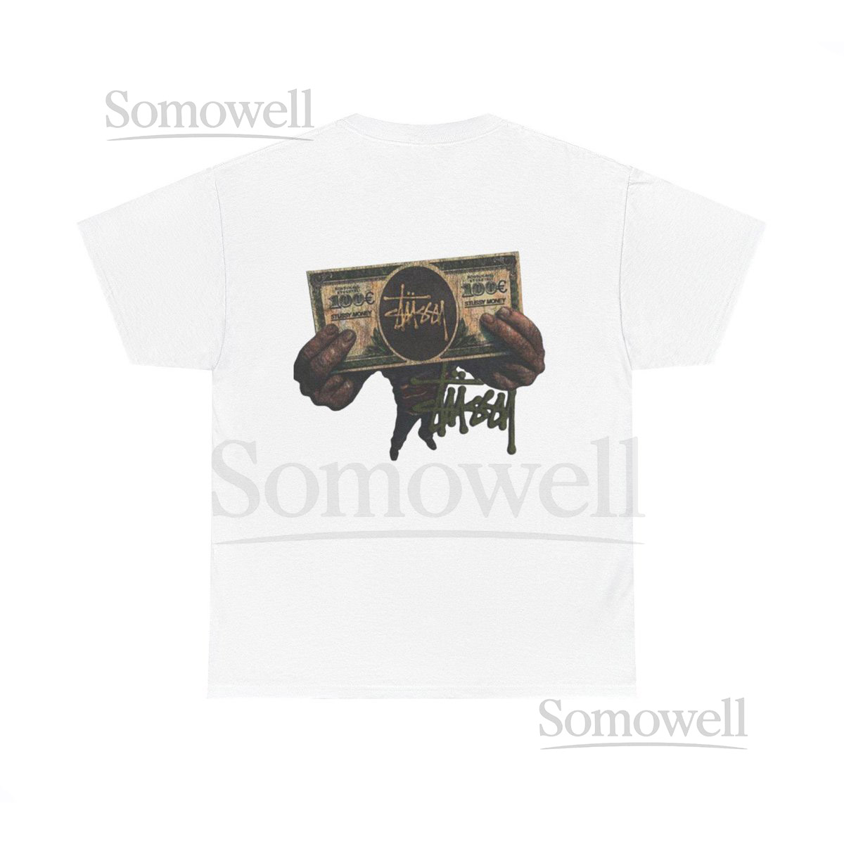 Stüssy Graphic Tee Unisex Heavy Cotton Shirt Hip-Hop Apparel_391