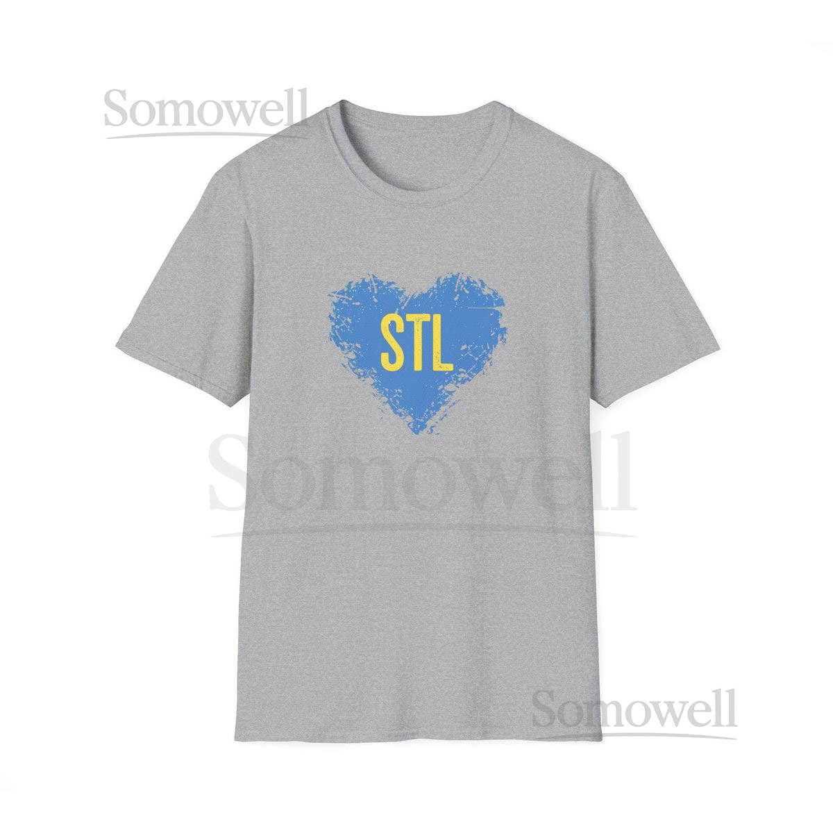 St Louis Hockey Tee Unisex Softstyle T-Shirt Gift Shirt Saint Louis Shirt St Louis Heart Shirt St Louis Tee Hockey Shirt Blues Tee_498