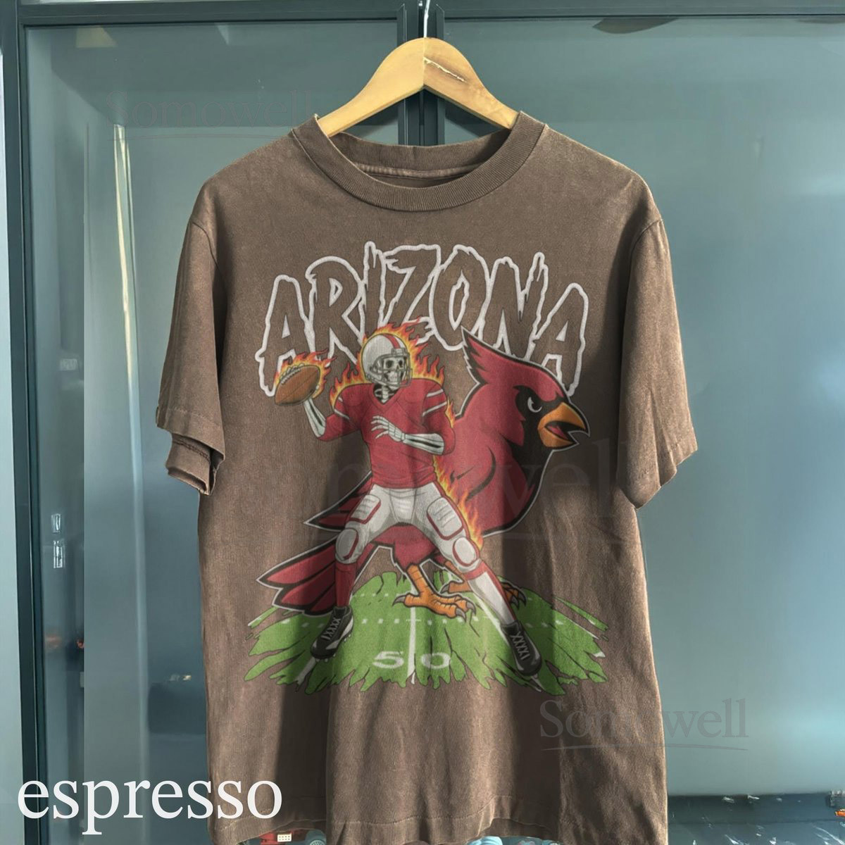 Vintage Arizona Football Shirt Comfort Colors Cardinals Football Tee Retro 90s Game Day T-Shirt Old School Merch_971