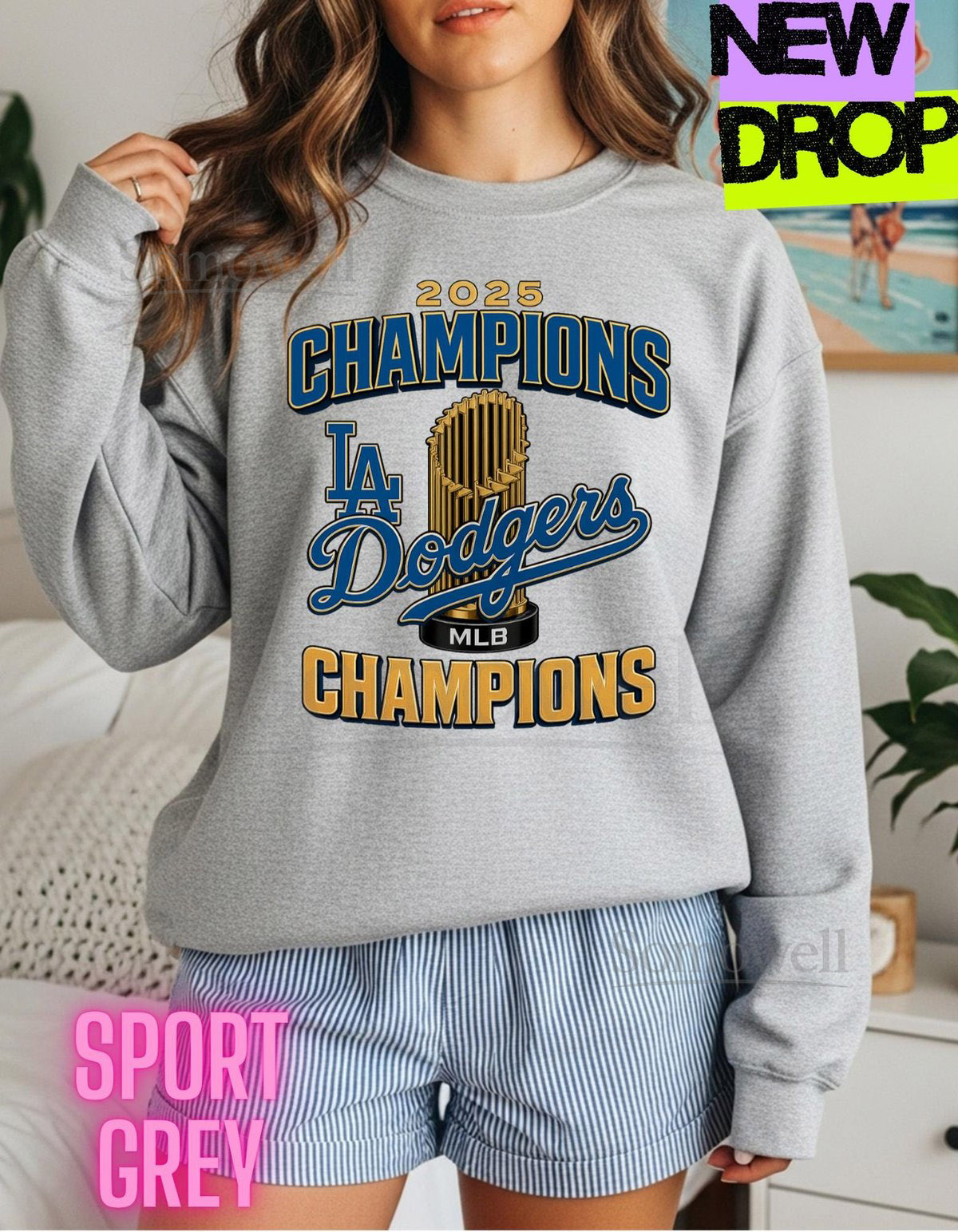 Dodgers champions 2025 Retro Sweatshirt 100 Cotton Vintage Baseball Graphic Unisex S-3XL_312