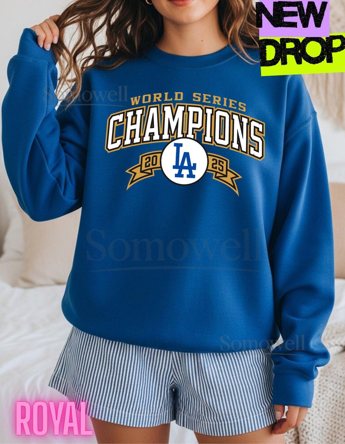Mlb champions 2025 Dodgers Retro Sweatshirt 100 Cotton Vintage Baseball Graphic Unisex S-3XL_695