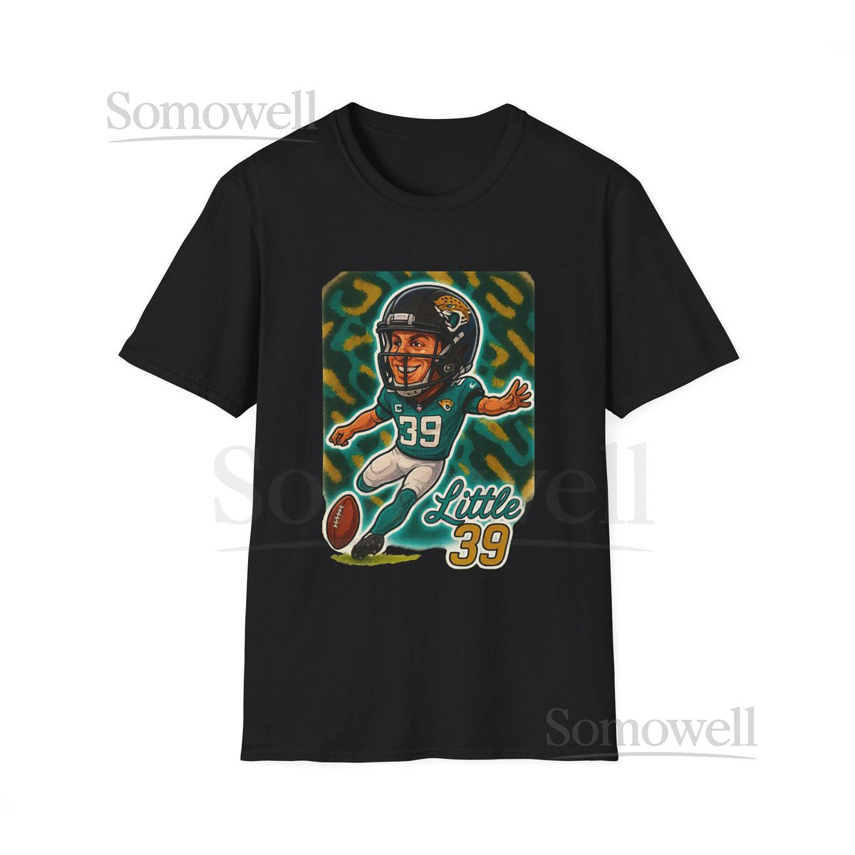 Cam Little Jacksonville Jaguars Caricature Unisex T-Shirt Sports Fan Gift Game Day Tee Football Lover Shirt Jacks_25