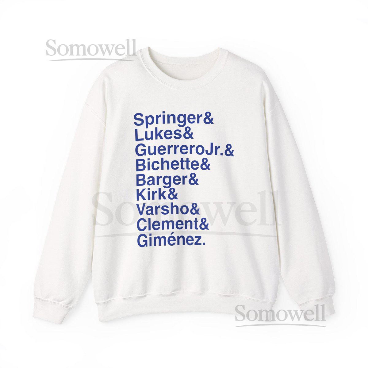 Toronto Blue Jays World Series Game 7 Line Up Springer Vladdy etc. MLB Unisex_923