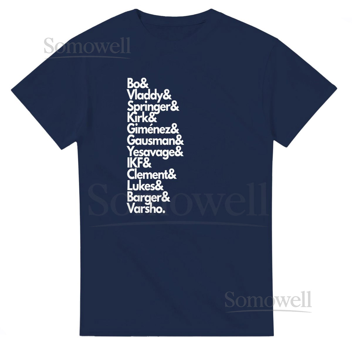Jays Roster Shirt Toronto Player Tee Bichette Guerrero Springer Vladdy T-Shirt Game Day Top Vintage Toronto Baseball Crewneck Tee_551