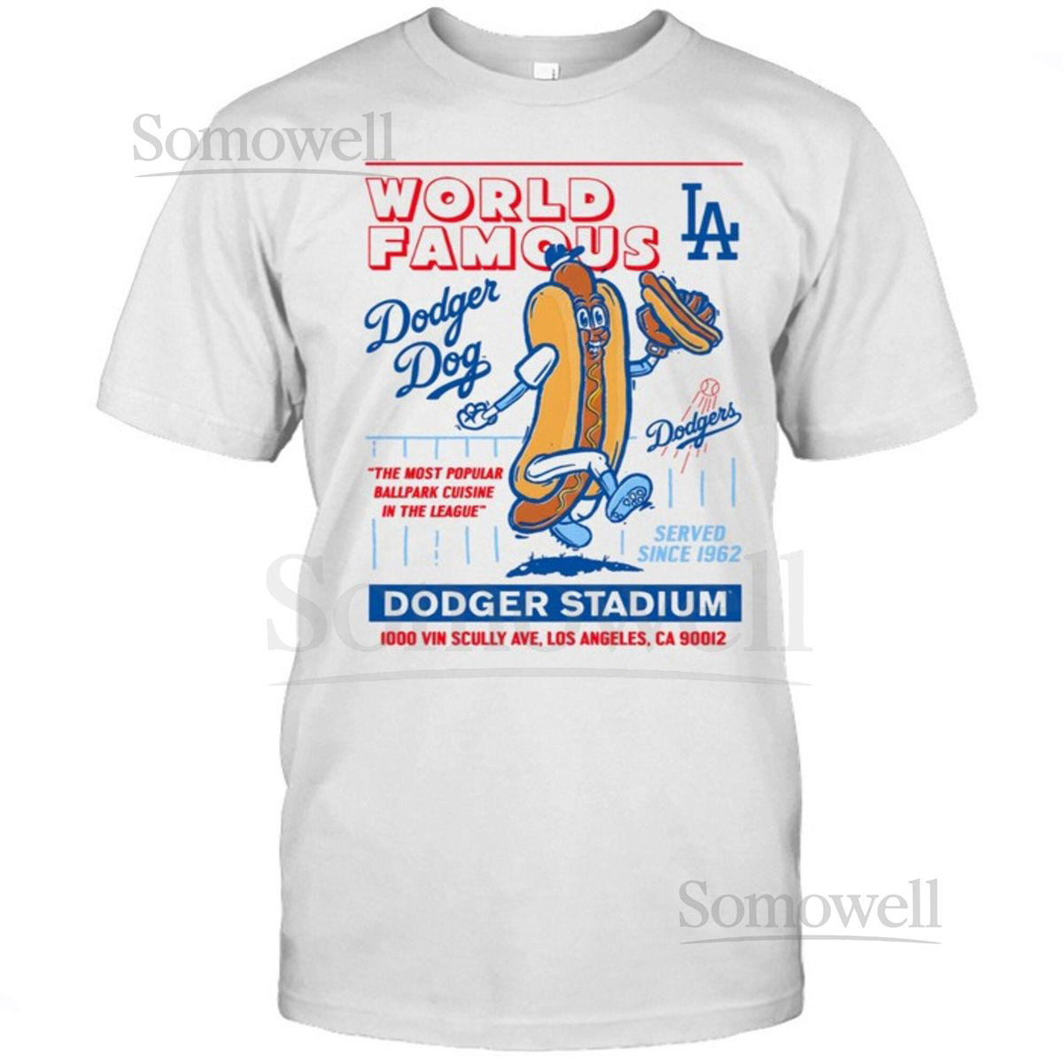 Dodger Dog Los Angeles Dodgers World Famous Stadium Logo Shirt LA Baseball Tee_276