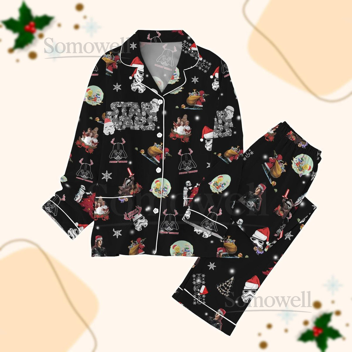 Star Wars Christmas Pajamas Set Darth Vader And Stormtrooper Shirt Magic Kingdom Pajamas Family This Is The Way Pj Set Disney Gifts_56