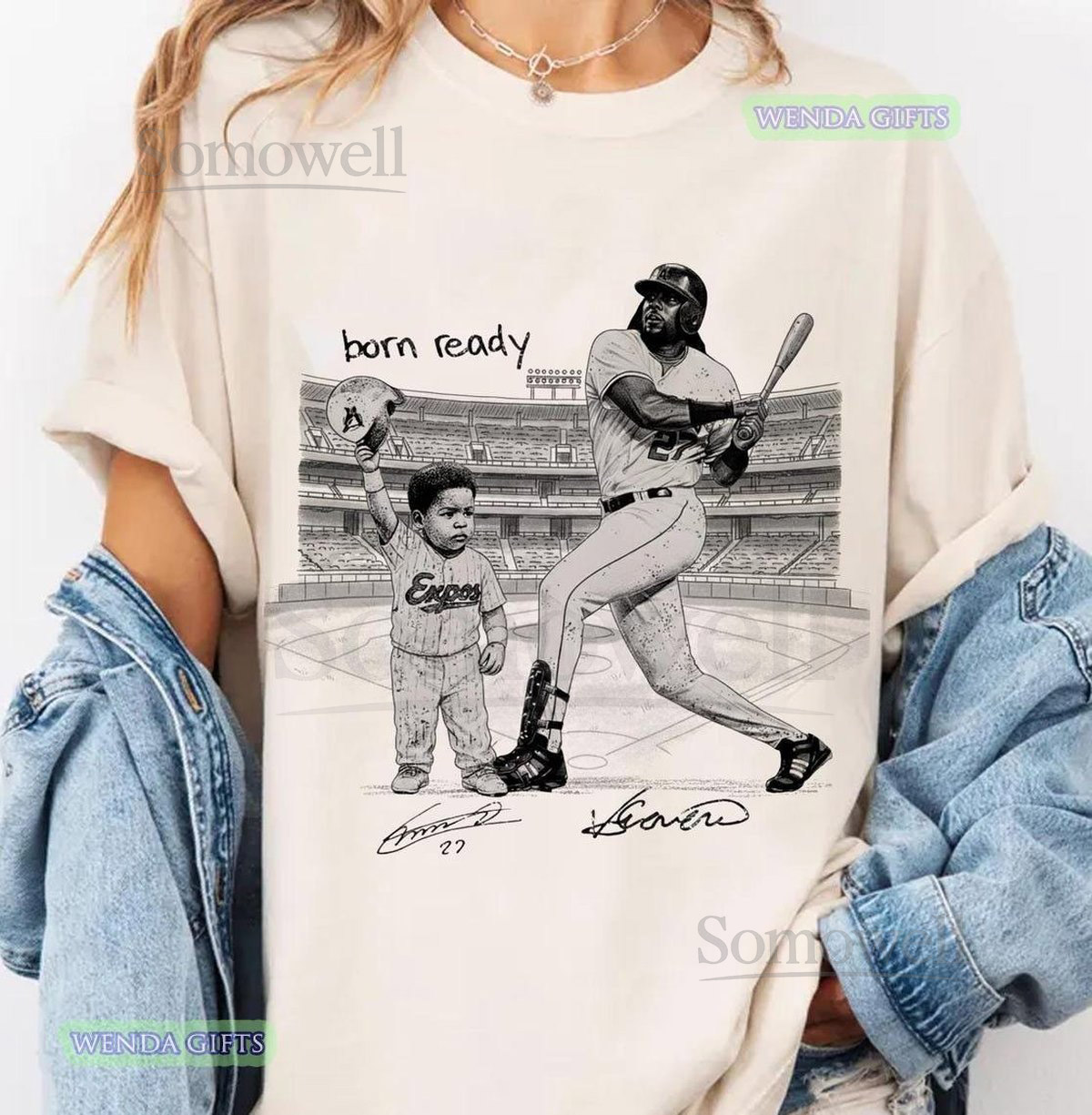 Comfort Colors Born Ready Vladimir Guerrero Jr. Shirt Vintage Baby Vladdy Shirts Bo Bichette Tee Born Ready Bo Bichette Unisex T-Shirt_229