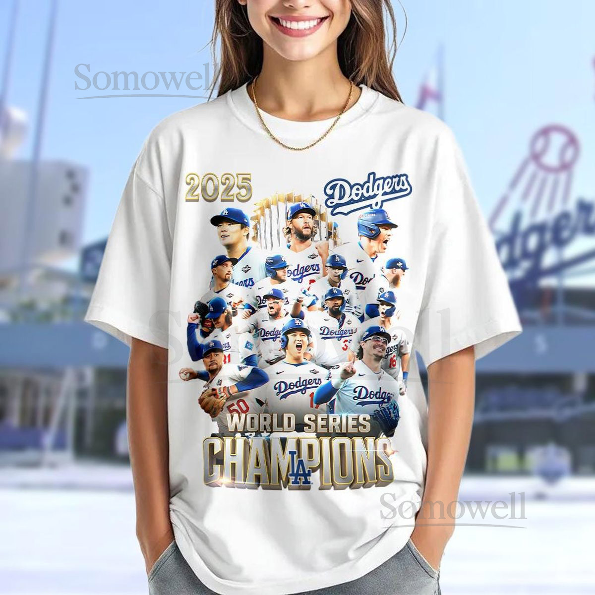 2025 World Series Champions T-Shirt LA Baseball Souvenir_19