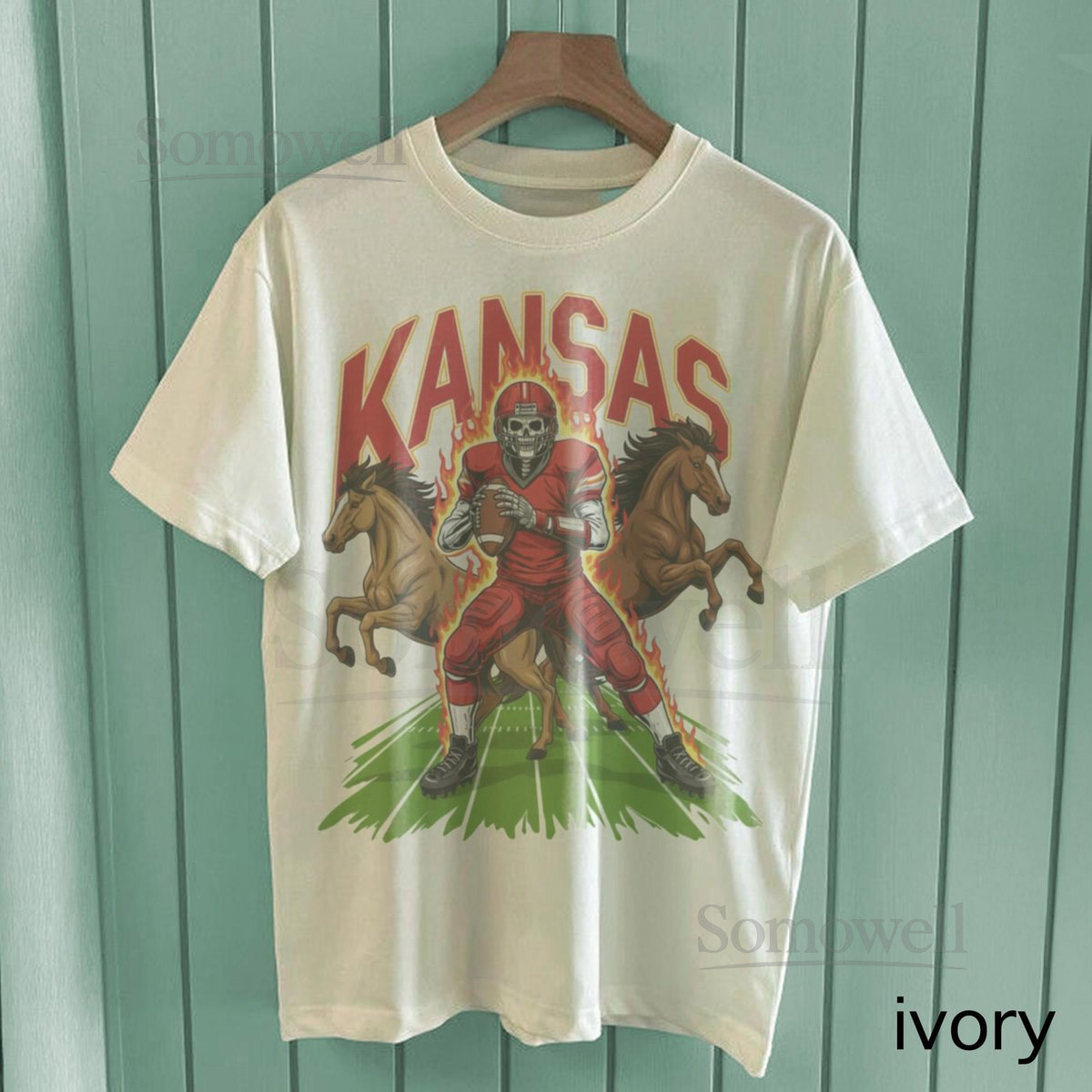 Vintage Kansas City Football Shirt Comfort Colors Chiefs Football Tee Retro 90s Game Day T-Shirt Old School Fan Merch_797