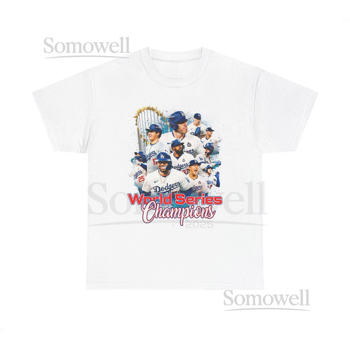 Dodgers World Series Champions Tee Vintage Baseball Fan Apparel_365