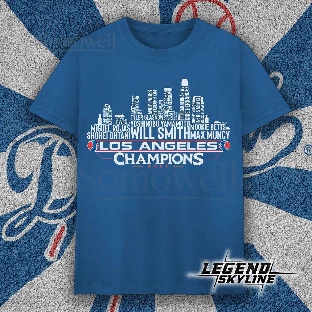 Los Angeles Baseball World Champions Team Series 2025 LA City Skyline Shirts_613
