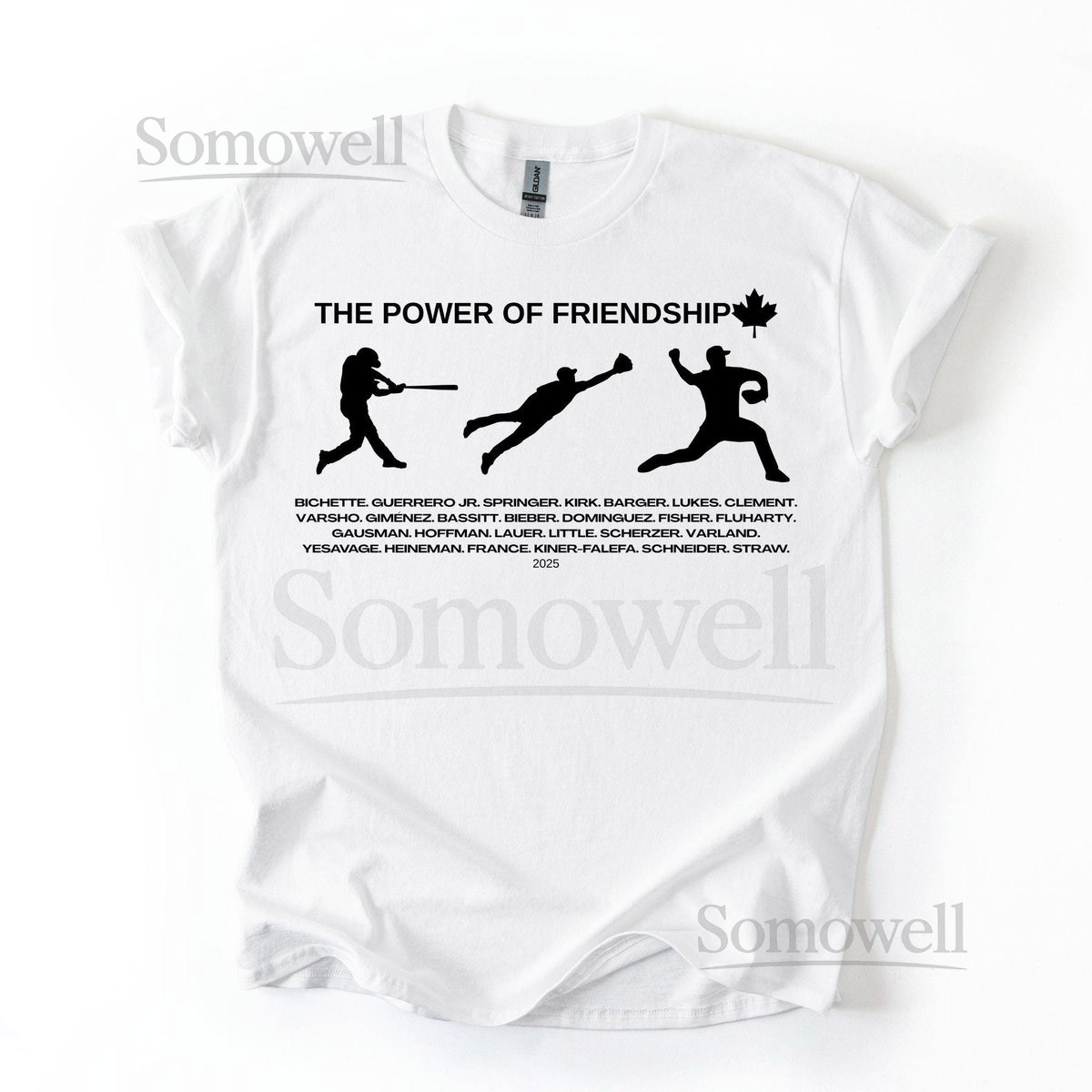 Blue Jays Player T-Shirt The Power of Friendship Toronto Baseball Modernist Graphic Tee for Fans_80