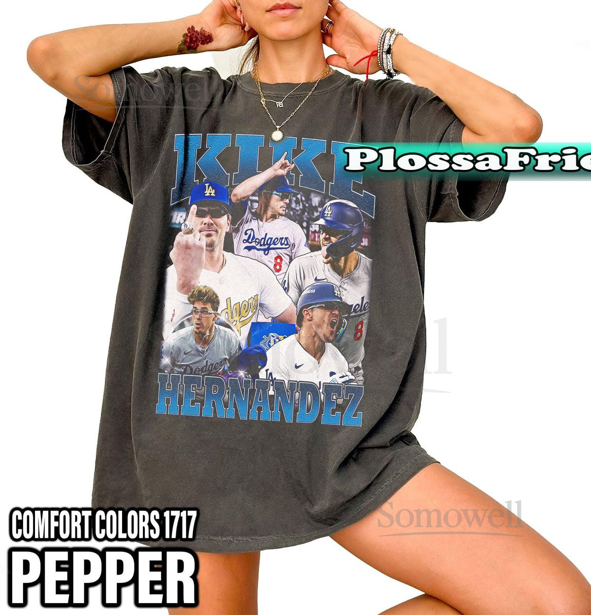 Limited Kike Hernandez Dodgers Comfort Colors Shirt Vintage Y2K T-shirt - Gift For Fan Graphic Tee Gift For Woman and Man Unisex T-Shirt_579